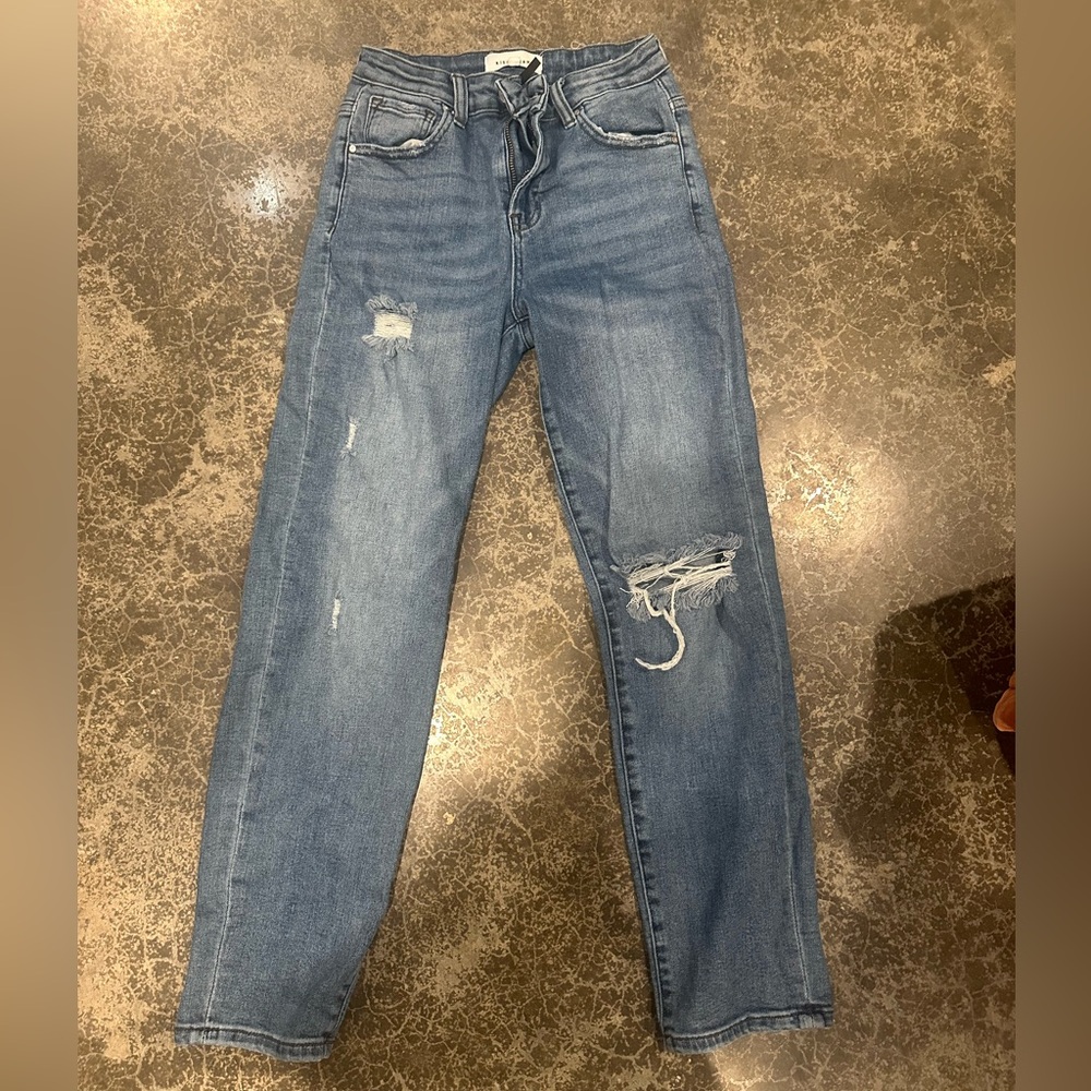Risen Distressed Blue Jeans